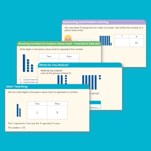 Year 2 Use a Place Value Chart Teaching PowerPoint