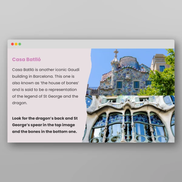 An image of the Architecture of Antoni Gaudí Art Lesson Resource