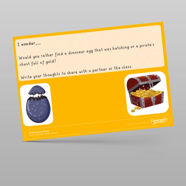 An image of the Spring 2 Week 3 Wake Up and Work Resource