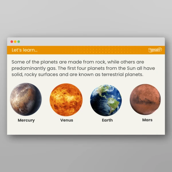 An image of the Lesson 3: What is the Solar System? Resource