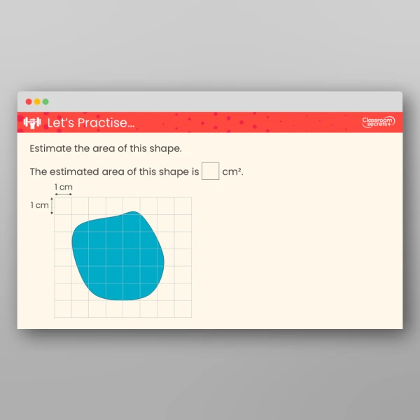 An image of the Estimate Area Teaching PPT Resource