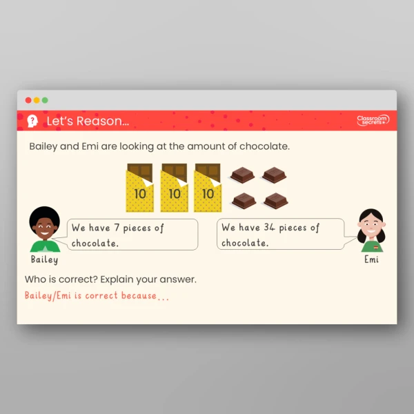 An image of the Partition Tens and Ones within 100 Teaching PPT Resource