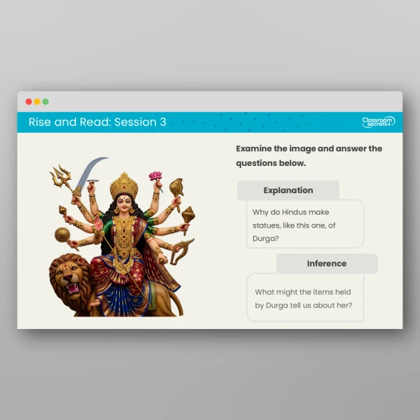An image of the Rise and Read Navratri Resource