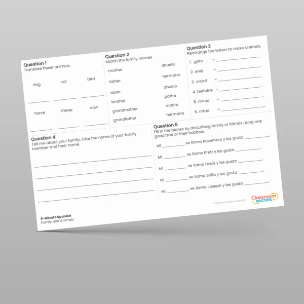 An image of the 5-Minute Spanish Resource