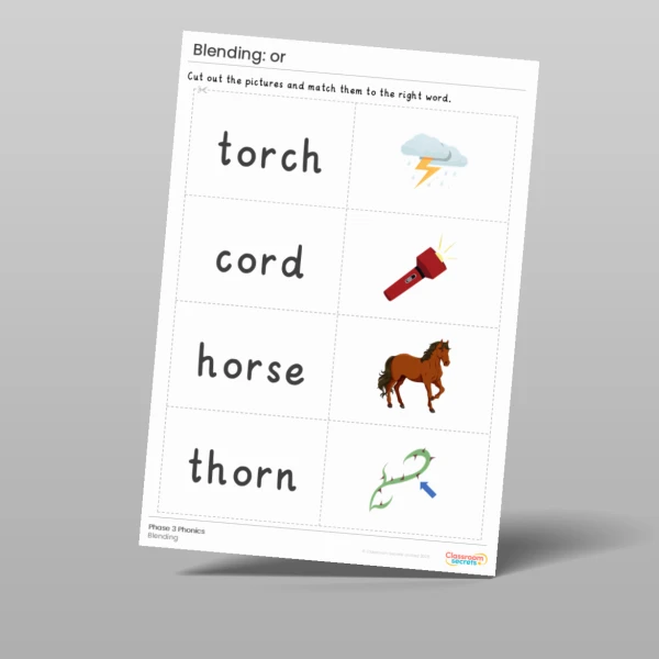 An image of the Phonics Blending Activities: or sound Resource