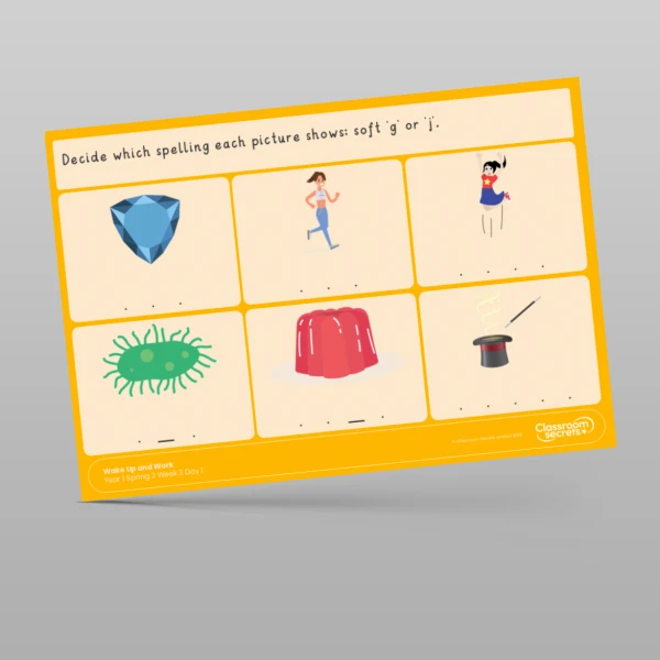 An image of the Spring 2 Week 3 Wake Up and Work Resource