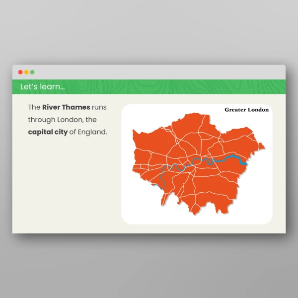 An image of the LKS2 Where in the World are the River Thames and the Amazon River? PPT Resource