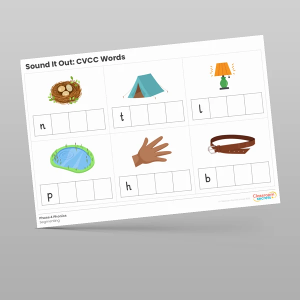 An image of the Phonics Sound It Out: CVCC Words Resource