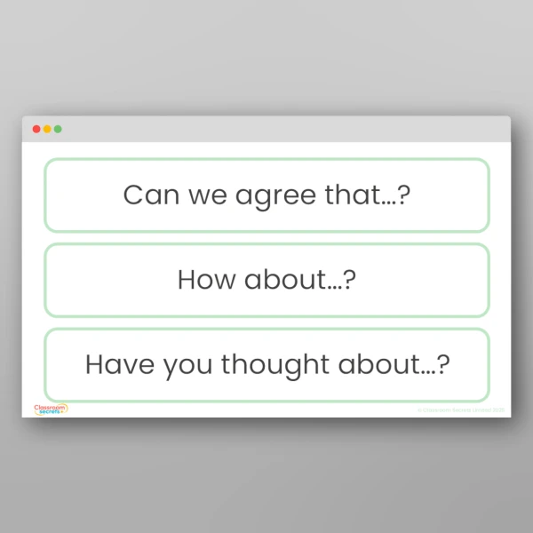 An image of the Sustainability Discussion Cards Sentence Stems Resource