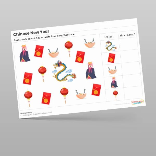 An image of the Chinese New Year Maths Activities Resource
