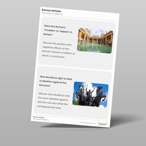 An image of the Roman Britain Discussion Problems Resource