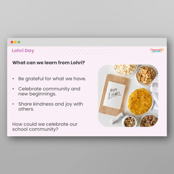 An image of the Lohri Day Whole School Assembly PPT Resource