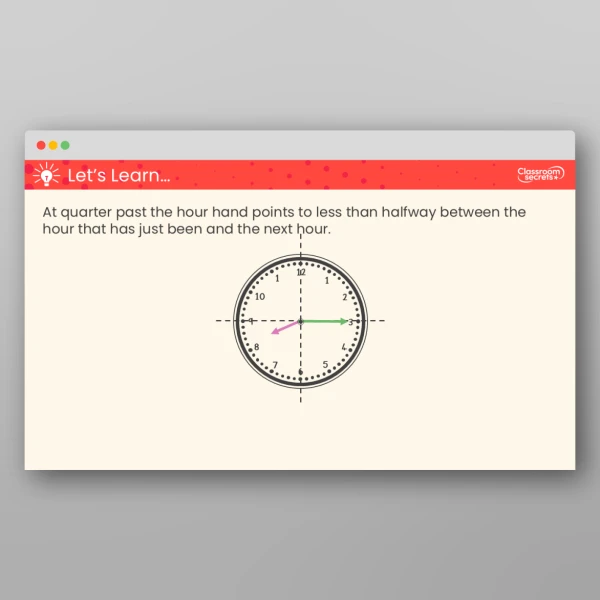 An image of the Quarter Past and Quarter To Teaching PPT Resource