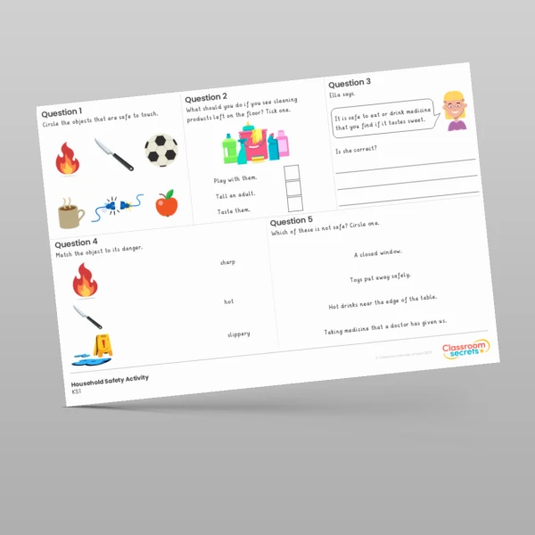 An image of the Household Safety Activity Resource