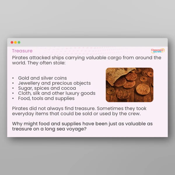 An image of the The History of Pirates Teaching PPT Resource