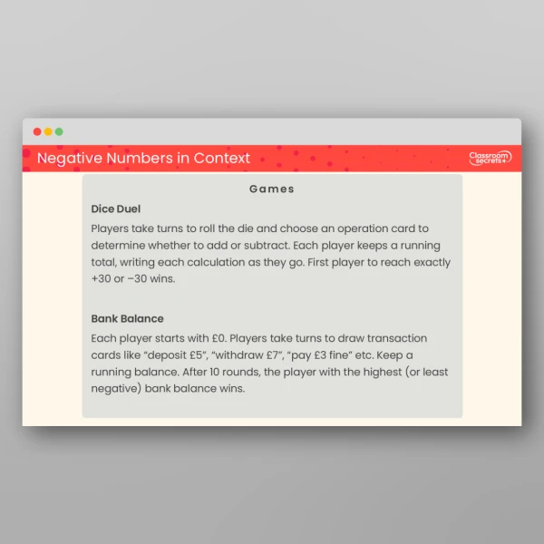 An image of the Place Value Tutor Games Bank Resource