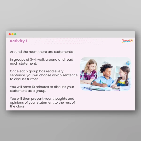 An image of the Values - Respect PPT Resource