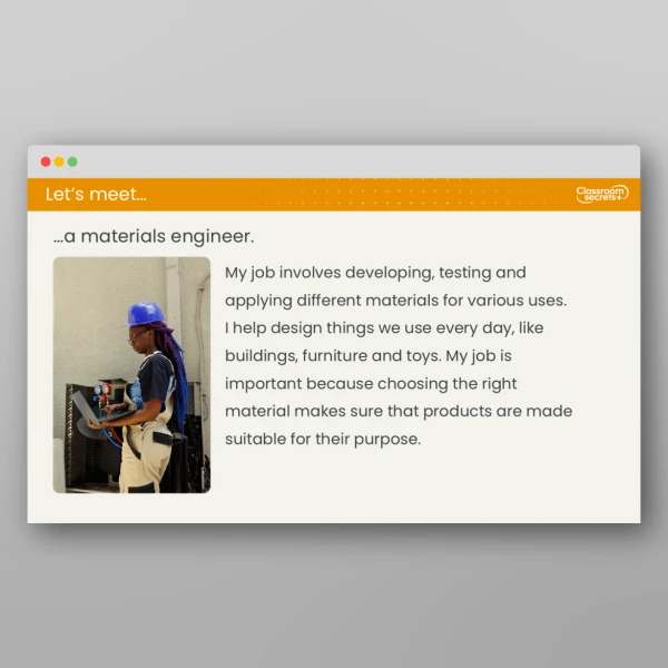 An image of the Lesson 5: What Makes a Material Suitable for a Purpose? Resource