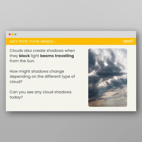 An image of the Lesson 6: Why Do Shadows Change Size? Investigation Resource