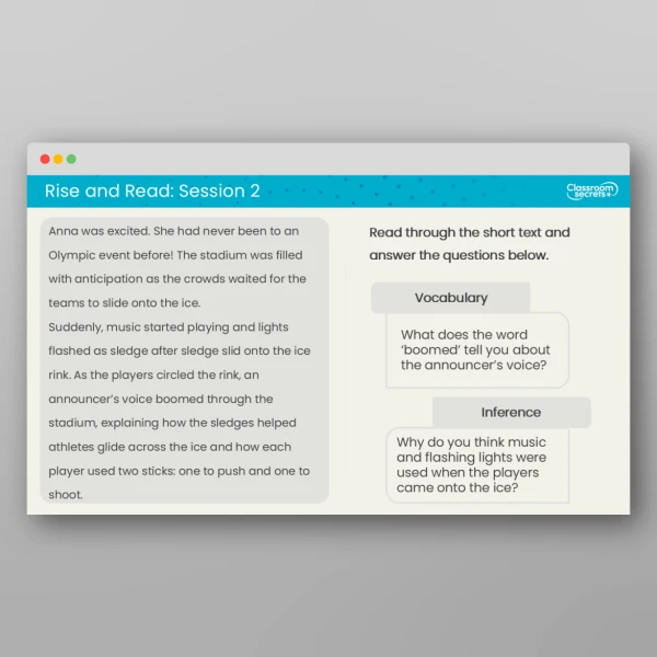 An image of the Rise and Read Paralympic Winter Games Resource