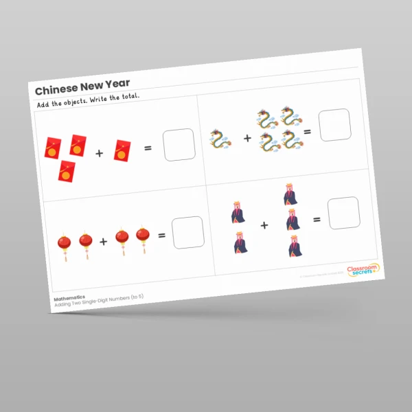 An image of the Chinese New Year Maths Activities Resource