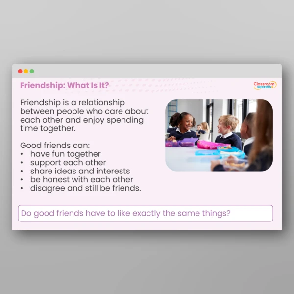 An image of the How to Be a Good Friend Teaching PPT Resource