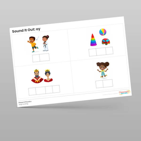 An image of the Phonics Sound It out: oy Resource