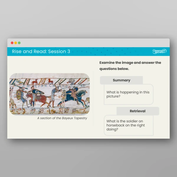 An image of the Rise and Read The Battle of Hastings Resource