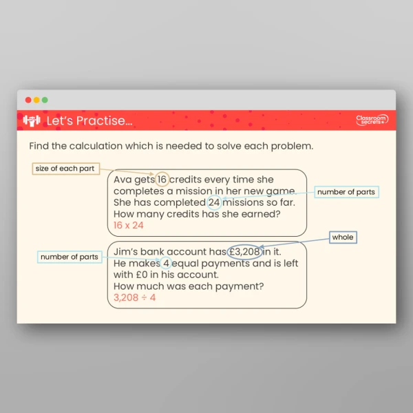 An image of the Solve Problems with Multiplication and Division Teaching PPT Resource