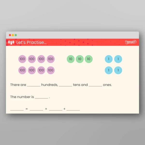 An image of the Partition Numbers to 1,000 Teaching PPT Resource