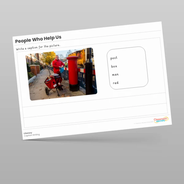 An image of the People Who Help Us Literacy Activities Resource