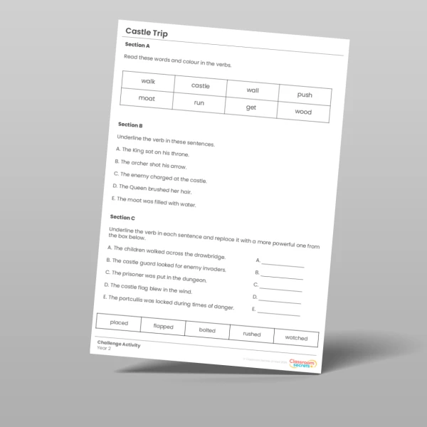 An image of the Castle Trip Whole Class Guided Reading Pack Resource