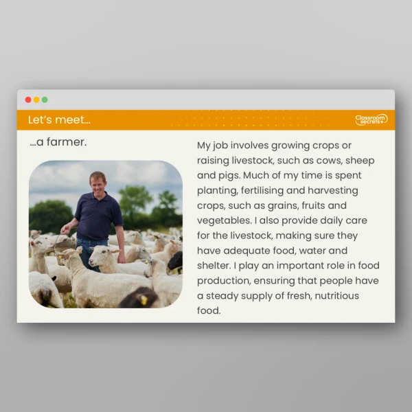 An image of the Lesson 5: Where Does Food Come From? Resource