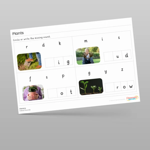 An image of the Plants Literacy Activities Resource