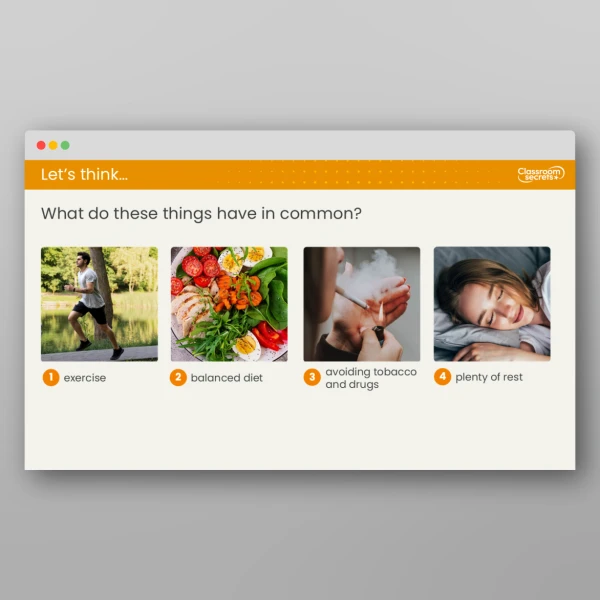 An image of the Lesson 4: What Impact does Lifestyle Have on the Body? Resource