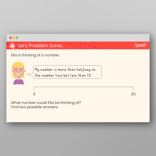 An image of the Estimate on a Number Line to 20 Teaching PPT Resource