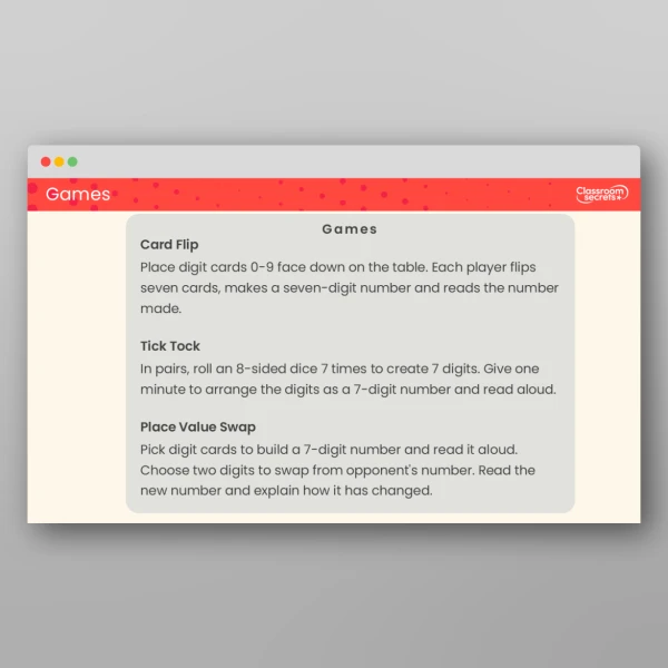 An image of the Read Numbers to 1,000,000 Prior Learning Tutor PPT Resource