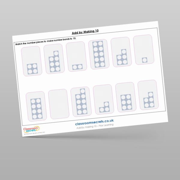 Year 1 Add By Making 10 Prior Learning Resource | Classroom Secrets