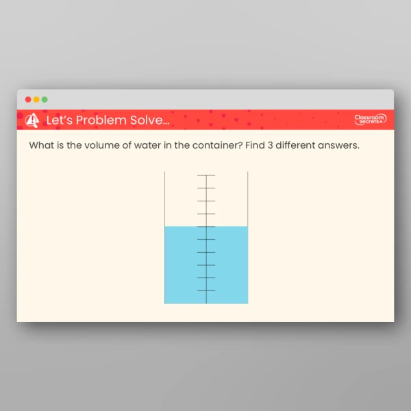 An image of the Measure Capacity and Volume in Millilitres Teaching PPT Resource