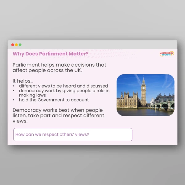 An image of the What is Parliament? Whole School Assembly PPT Resource
