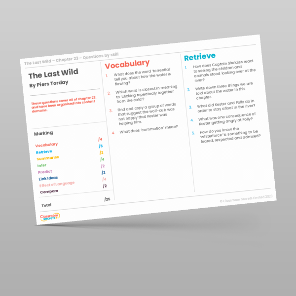 UKS2 Reading Skills The Last Wild Chapter 23 Resource | Classroom Secrets