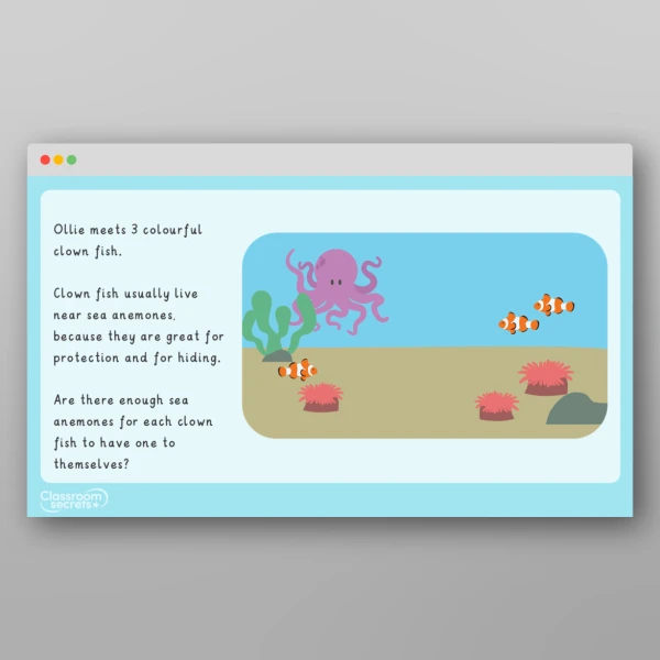An image of the Amazing World - All At Sea Maths Story Resource