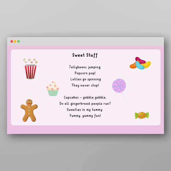An image of the Silly Rhymes Poetry Resource