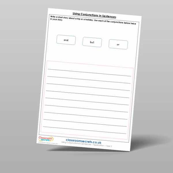 An image of the Using Conjunctions in Sentences Application Resource
