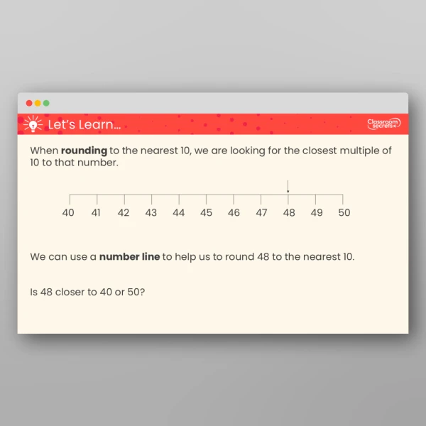 An image of the Round to the Nearest 10 Teaching PPT Resource