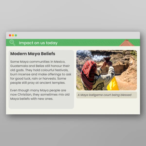 An image of the Lesson 5: What Did the Maya People Believe in? PPT Resource