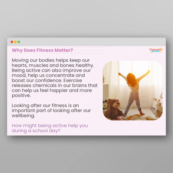 An image of the National Fitness Day Whole School Assembly Resource