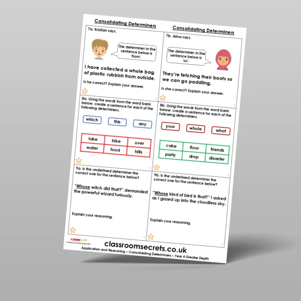 An image of the Free Consolidating Determiners Application and Reasoning Resource