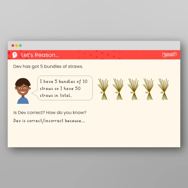 An image of the 20, 30, 40 and 50 Teaching PPT Resource