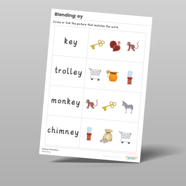 An image of the Phonics Blending Activities: ey Resource